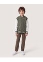 Chaqueta Bomber Bicolor  Infantil Niño Verde Ostu de Ostu