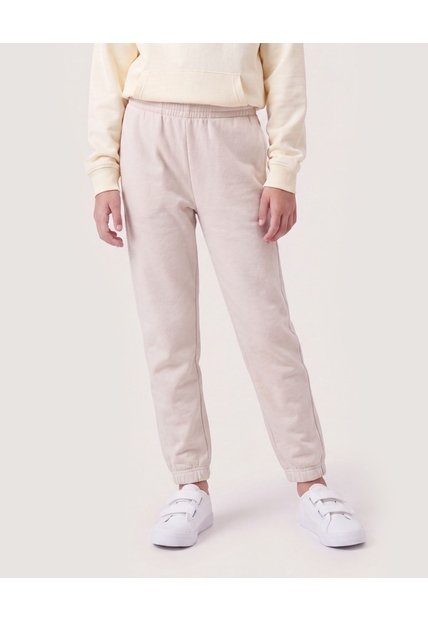 Jogger Básico Para Niña  Infantil Niña Beige Ostu