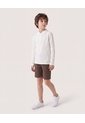 Polo Básico Manga Larga  Infantil Niño Crema Ostu de Ostu