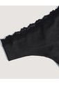 Panty Brasilera Con Encaje Delicado  Para Mujer Negro Ostu de Ostu