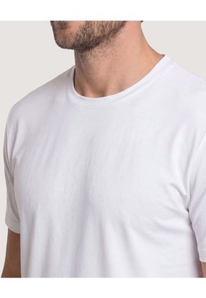 Camiseta Deportiva Lisa Para Hombre Blanco Ostu
