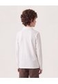 Polo Básico Manga Larga  Infantil Niño Crema Ostu de Ostu