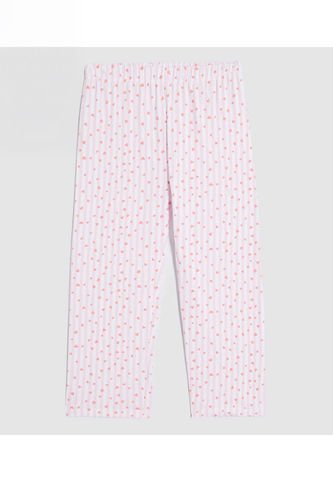 Pijama Para Niña M/C Capri Color Rosa Marca Ostu #90040073 Ostu