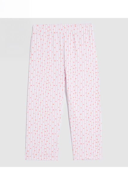 Pijama Para Niña M/C Capri Color Rosa Marca Ostu #90040073