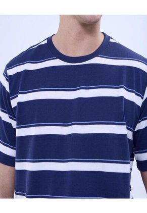 Camiseta Para Hombre Manga Corta Color Azul  Marca Ostu #60091402
