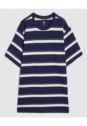 Camiseta Para Hombre Manga Corta Color Azul  Marca Ostu #60091402