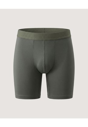Boxer Largo Unicolor Para Hombre Verde Ostu