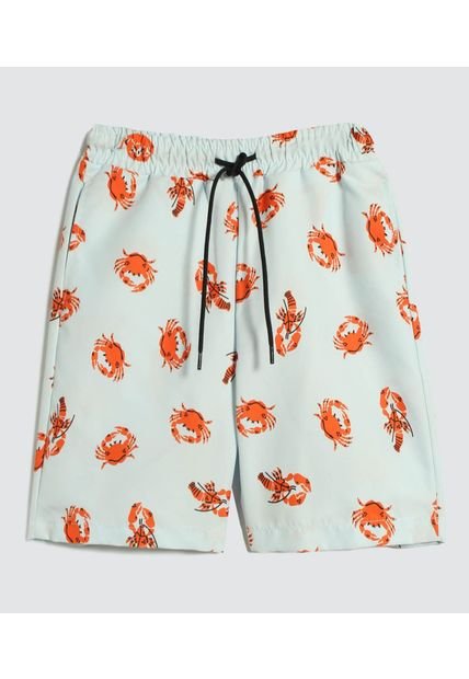 Pantaloneta Para Niño De Baño Corta Color Azul  Marca Ostu #80270020
