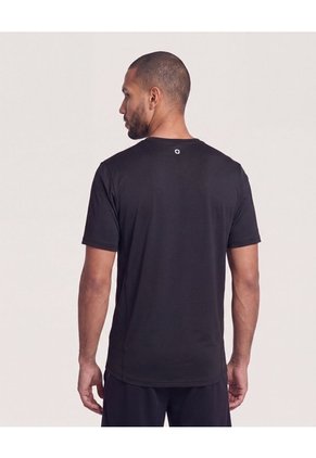 Camiseta Fitted Sport Sec Para Hombre Negro Ostu