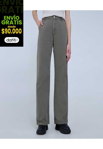 Jean Para Mujer 90S Color Verde  Marca Ostu #40160458 Ostu