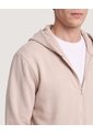 Buzo Zipper Unicolor  Para Hombre Beige Ostu de Ostu