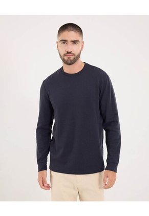 Buzo Para Hombre Cuello Redondo Color Azul  Marca Ostu #60060330