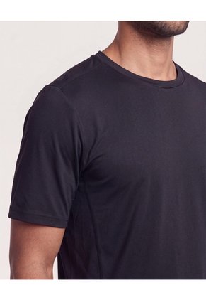 Camiseta Fitted Sport Sec Para Hombre Negro Ostu