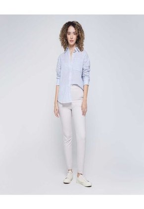 Camisa Para Mujer Manga Larga Color Azul Marca Ostu #40010237