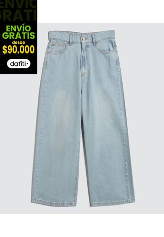 Jean Para Mujer Culotte Color Azul Claro Marca Ostu #40160463 Ostu