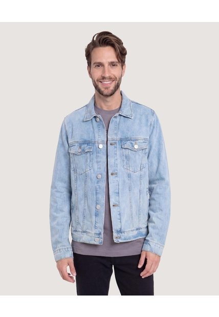 Chaqueta Denim  Para Hombre Azul Ostu