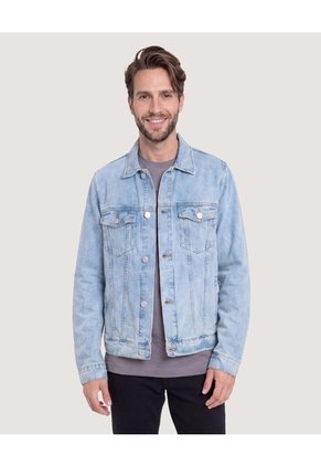 Chaqueta Denim Para Hombre Azul Ostu