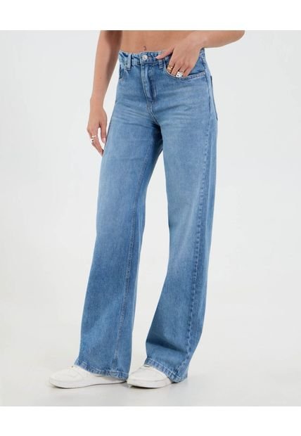 Jean Para Mujer Straight Color Azul Marca Ostu #40160583