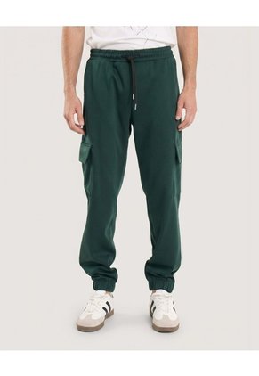 Jogger Cargo Para Hombre Verde Ostu
