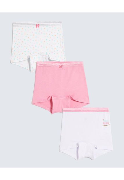 Ropa Interior Infantil Niña Boxer Color Rosado Marca Ostu #90180086