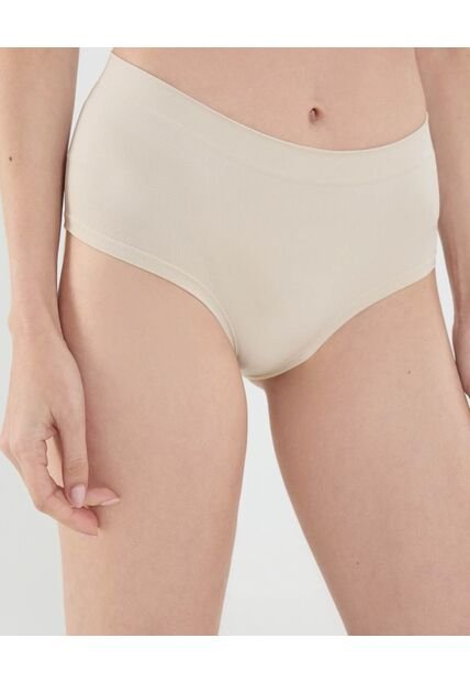 Panty Para Mujer Seamless Hipster Color Beige Marca Ostu #40800075