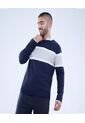 Saco Para Hombre Cuello Redondo Color Azul  Marca Ostu #60330042 de Ostu