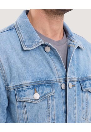 Chaqueta Denim Para Hombre Azul Ostu