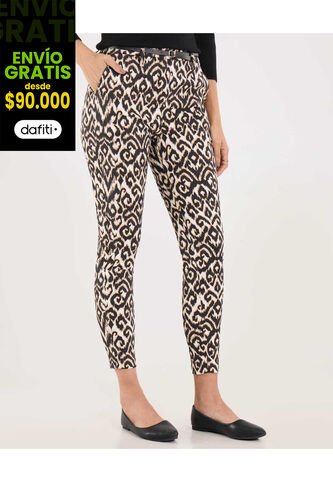 Pantalon Para Mujer Chino Color Negro Marca Ostu #40070680 Ostu