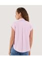 Camisa Para Mujer Manga Corta Color Rosado Marca Ostu #40010305 de Ostu