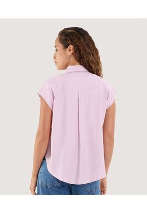 Camisa Para Mujer Manga Corta Color Rosado Marca Ostu #40010305