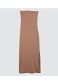 Vestido Para Mujer Manga Sisa Color Café  Marca Ostu #40170297 de Ostu