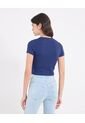 Camiseta  Para Mujer Crop Top Manga Corta Color Azul Marca Ostu #40092694 de Ostu