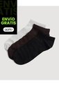 Medias Invisibles Pack X3 X3 Para Hombre Negro Ostu de Ostu