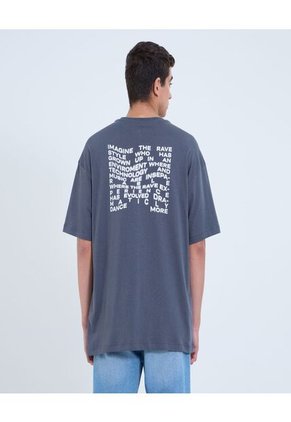 Camiseta Para Hombre Manga Corta Cuello Redondo Color Gris Marca Ostu #60091677