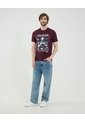 Camiseta Burdeos De Wolverine  Para Hombre #60091752 Ostu de Ostu