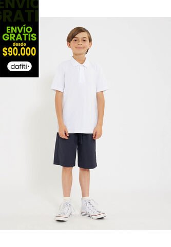 Bermuda Para Niño  Color Azul  Marca Ostu #80100051 Ostu