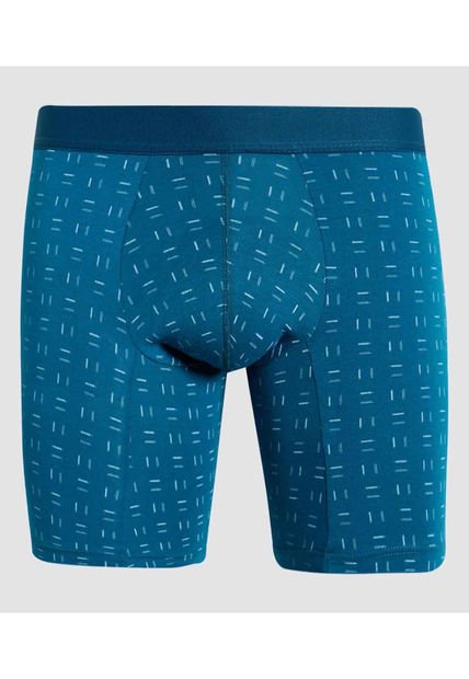 Boxer Para Hombre Filete Medio Color Azul  Marca Ostu #60000440