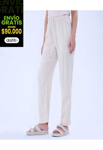 Pantalon Para Mujer Jogger Color Beige Marca Ostu #40070719 Ostu