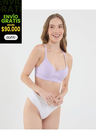 Top Para Mujer Top Color Morado Marca Ostu #40220331 Ostu