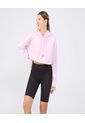 Crop Top Para Mujer Hoodie Color Rosa Marca Ostu #40060415 de Ostu