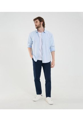 Pantalón Para Hombre Chino Color Azul Marca Ostu #60070458