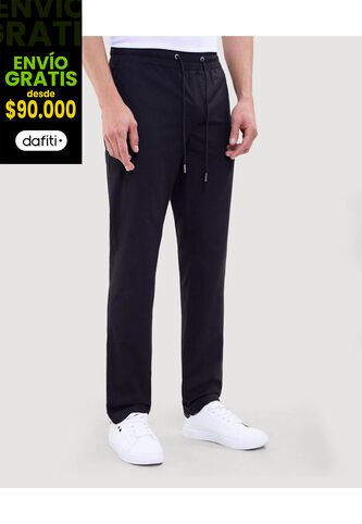 Pantalon Para Hombre Jogger Color Negro Marca Ostu #60070413 Ostu