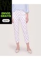 Pantalón Basico Capri  Para Mujer Azul Ostu de Ostu