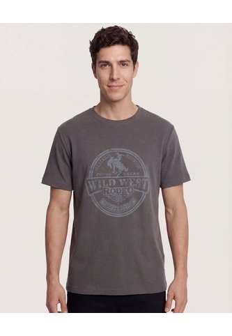 Camiseta  Para Hombre Manga Corta Cuello Redondo Color Gris Marca Ostu #60091773 Ostu