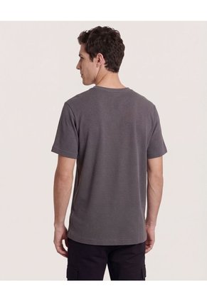 Camiseta Para Hombre Manga Corta Cuello Redondo Color Gris Marca Ostu #60091773