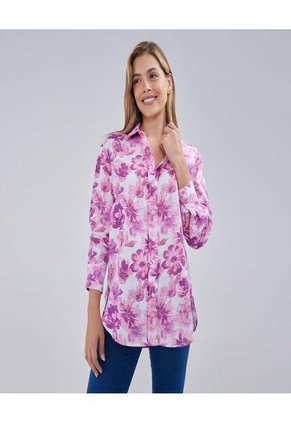 Camisa Para Mujer Manga Larga Color Rosado  Marca Ostu #40010216