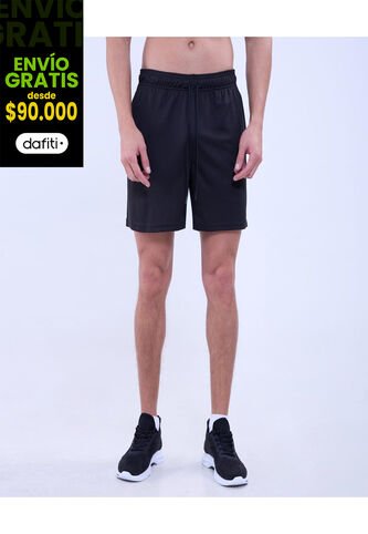 Bermuda Para Hombre Deportiva Medio Color Negro Marca Ostu #60100412 Ostu