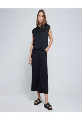 Camisa Para Mujer Manga Sisa Color Negro Marca Ostu #40010232