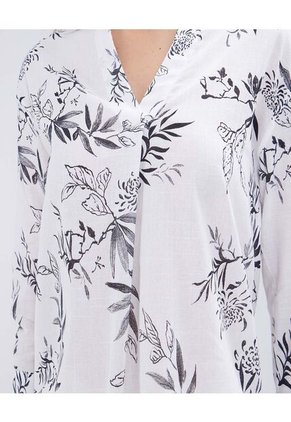 Camisa Para Mujer Manga Larga Color Blanco Marca Ostu #40010221