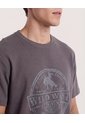 Camiseta  Para Hombre Manga Corta Cuello Redondo Color Gris Marca Ostu #60091773 de Ostu